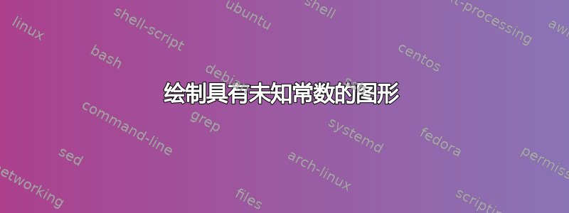 绘制具有未知常数的图形