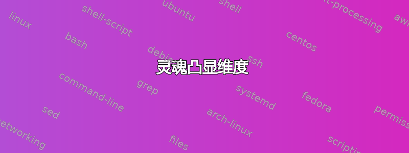 灵魂凸显维度