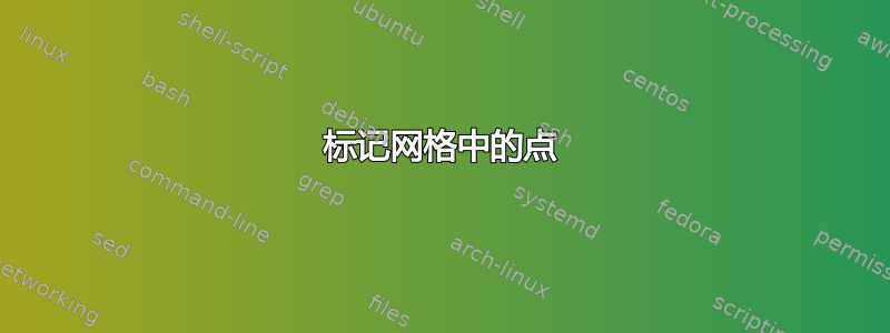 标记网格中的点