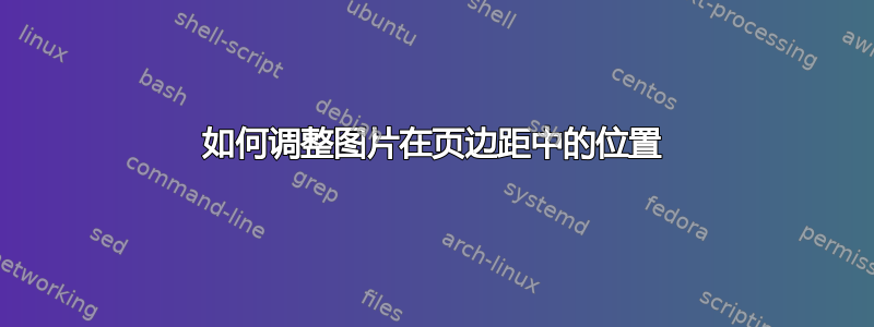 如何调整图片在页边距中的位置