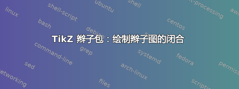 TikZ 辫子包：绘制辫子图的闭合