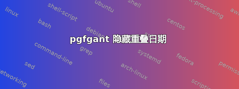 pgfgant 隐藏重叠日期