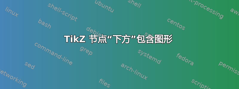 TikZ 节点“下方”包含图形