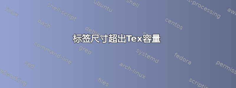 标签尺寸超出Tex容量