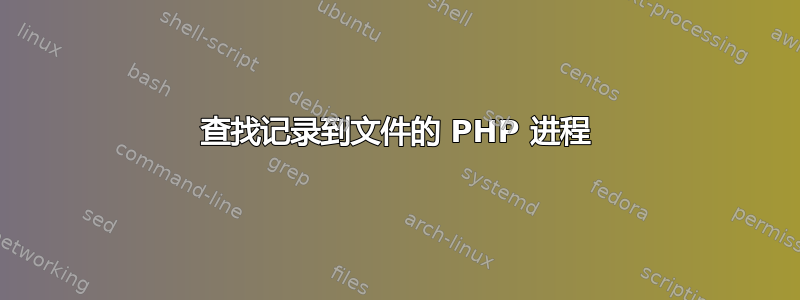 查找记录到文件的 PHP 进程