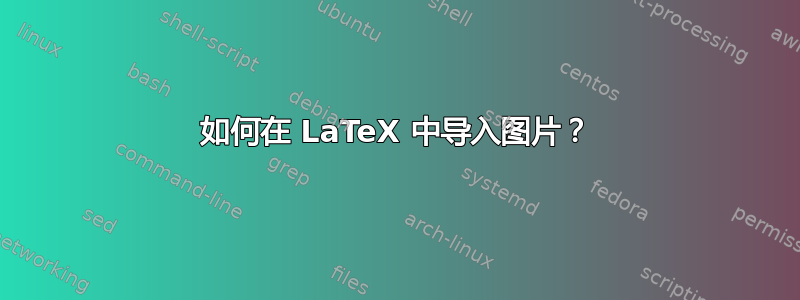 如何在 LaTeX 中导入图片？