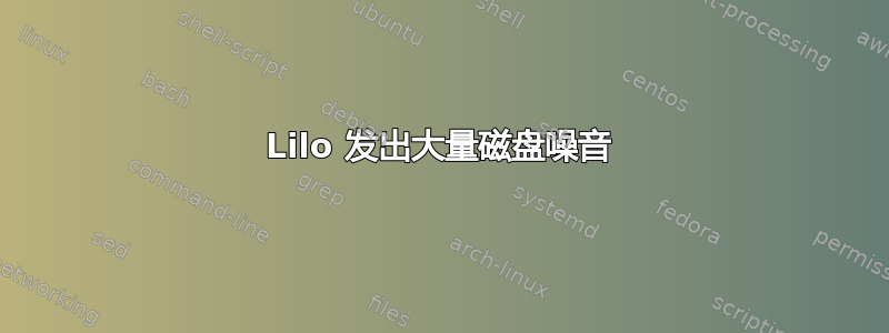 Lilo 发出大量磁盘噪音