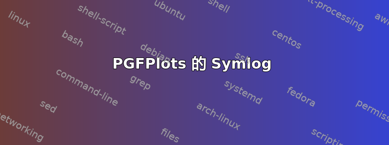 PGFPlots 的 Symlog