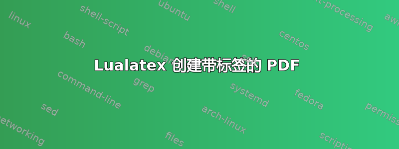 Lualatex 创建带标签的 PDF