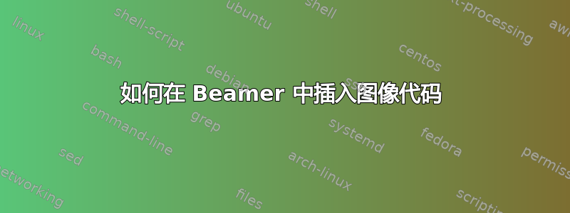 如何在 Beamer 中插入图像代码