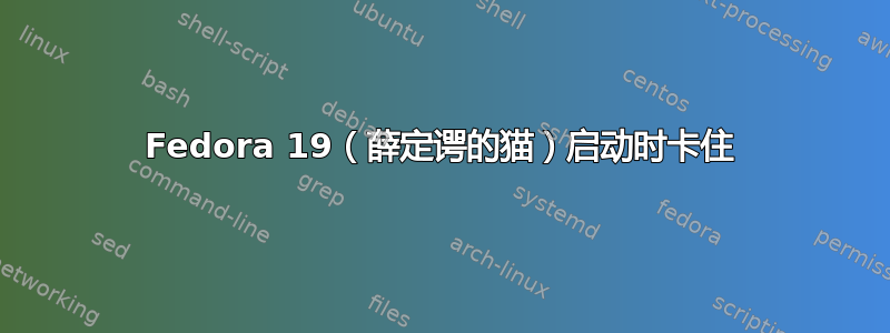 Fedora 19（薛定谔的猫）启动时卡住