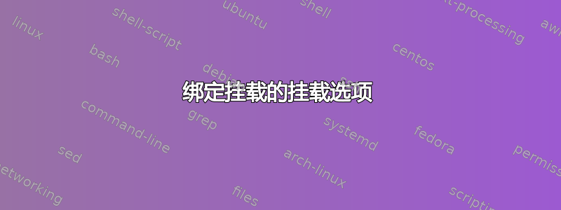 绑定挂载的挂载选项