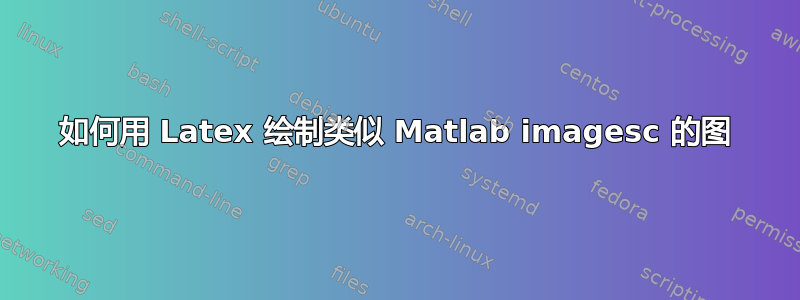 如何用 Latex 绘制类似 Matlab imagesc 的图