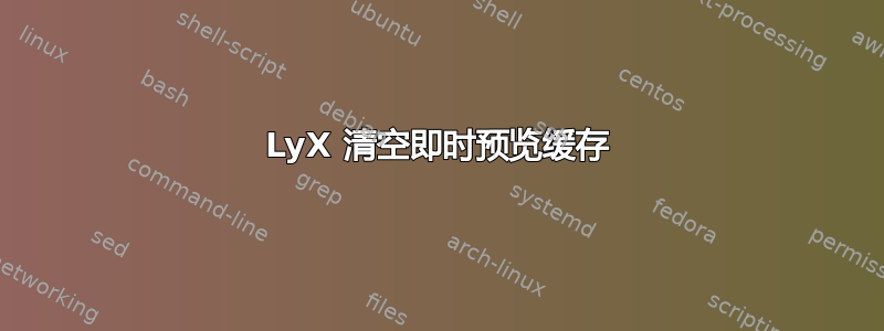 LyX 清空即时预览缓存