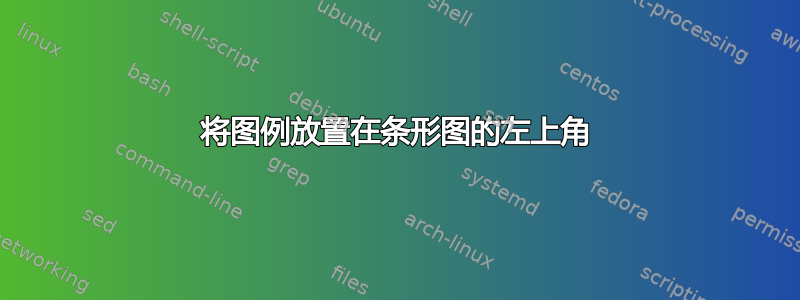 将图例放置在条形图的左上角