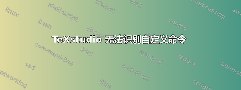 TeXstudio 无法识别自定义命令