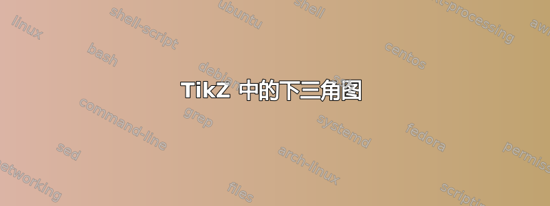 TikZ 中的下三角图