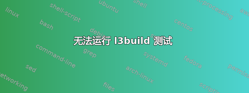 无法运行 l3build 测试