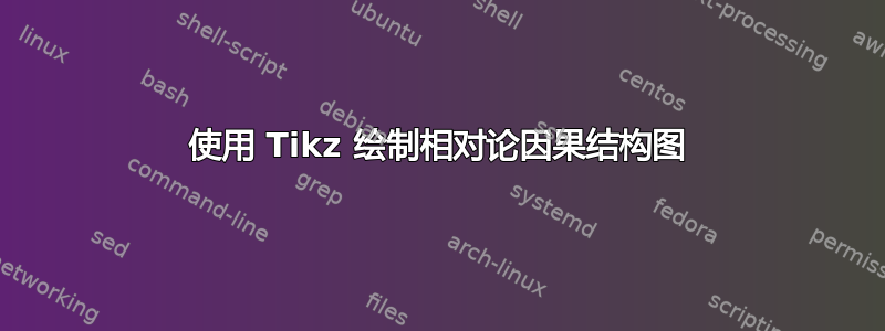 使用 Tikz 绘制相对论因果结构图