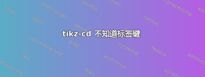 tikz-cd 不知道标签键