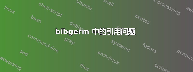 bibgerm 中的引用问题