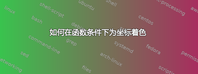 如何在函数条件下为坐标着色