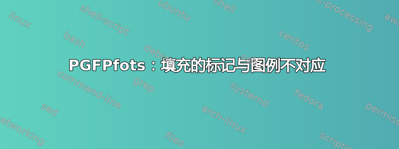 PGFPfots：填充的标记与图例不对应