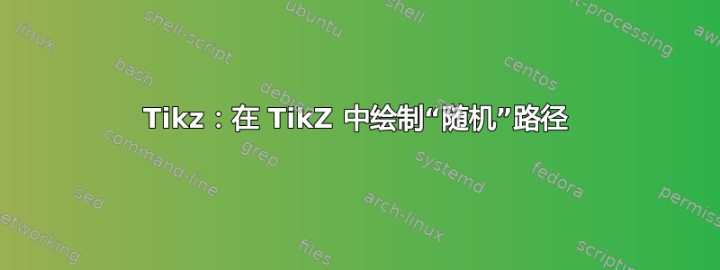 Tikz：在 TikZ 中绘制“随机”路径