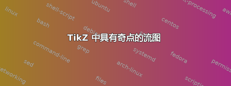 TikZ 中具有奇点的流图