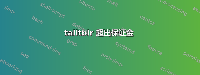 talltblr 超出保证金