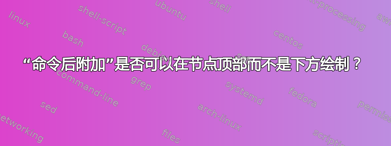 “命令后附加”是否可以在节点顶部而不是下方绘制？