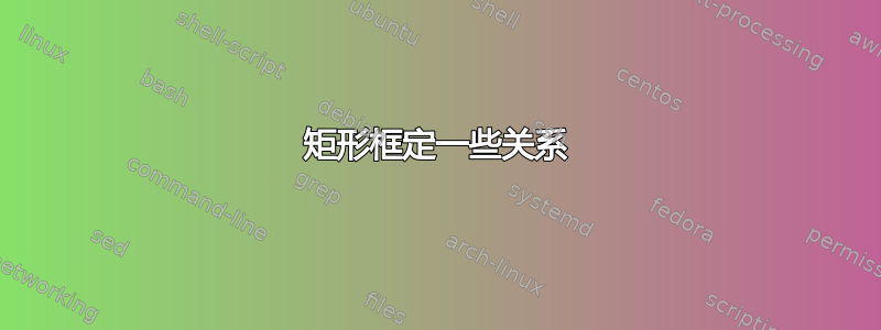 矩形框定一些关系