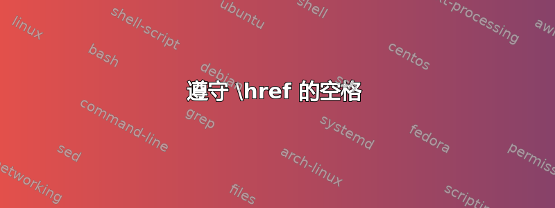 遵守 \href 的空格