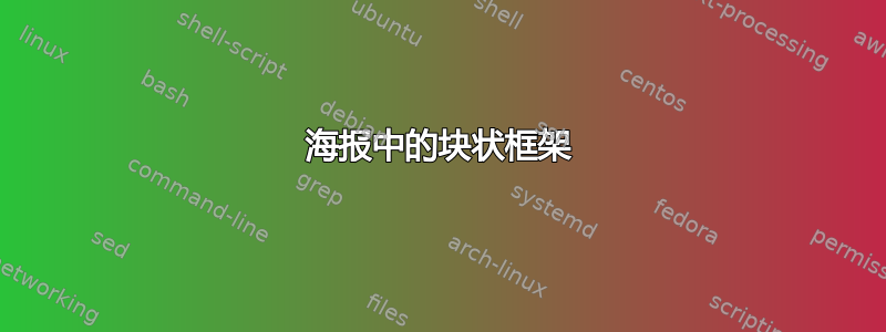 海报中的块状框架