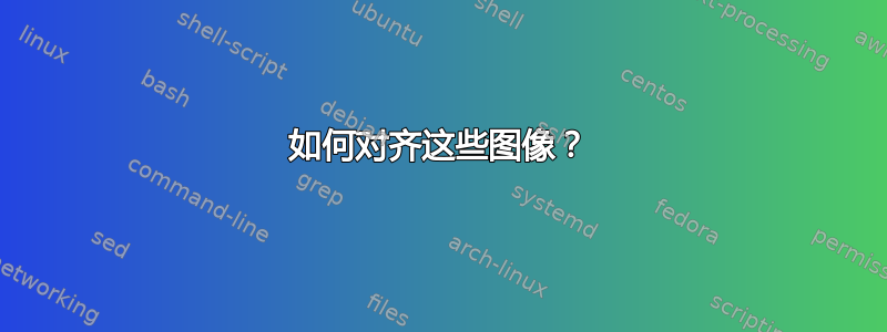 如何对齐这些图像？