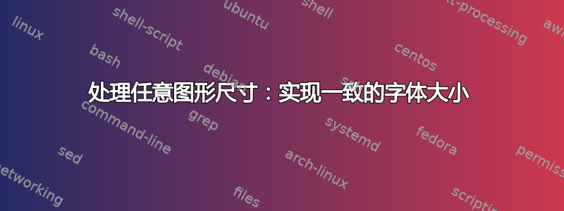 处理任意图形尺寸：实现一致的字体大小