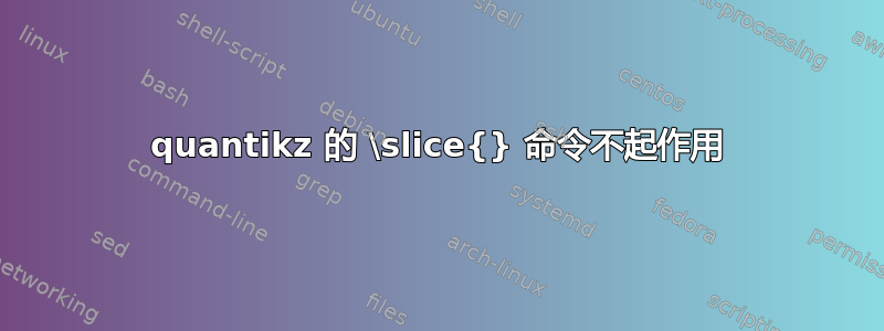 quantikz 的 \slice{} 命令不起作用