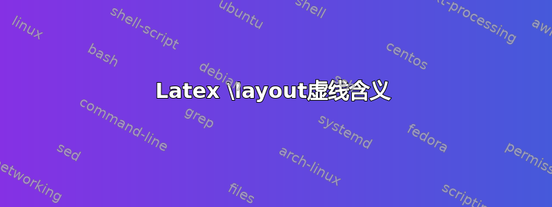 Latex \layout虚线含义