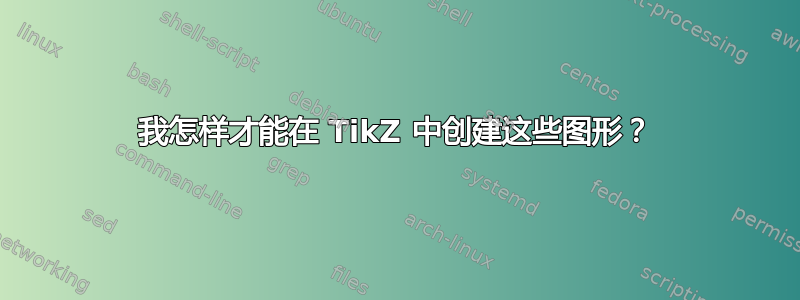 我怎样才能在 TikZ 中创建这些图形？