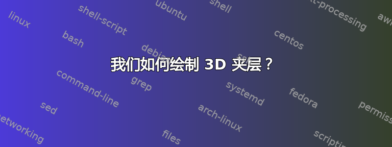 我们如何绘制 3D 夹层？