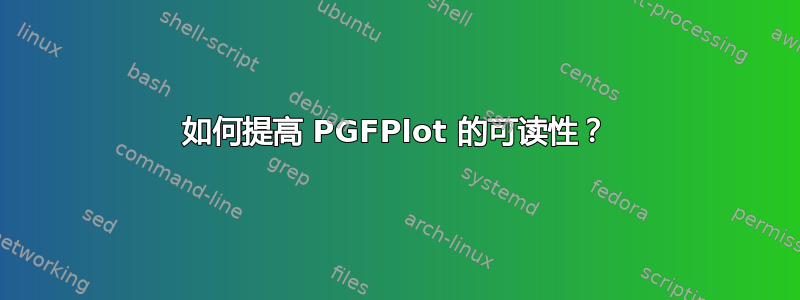 如何提高 PGFPlot 的可读性？