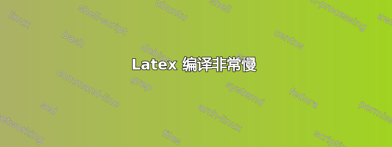 Latex 编译非常慢