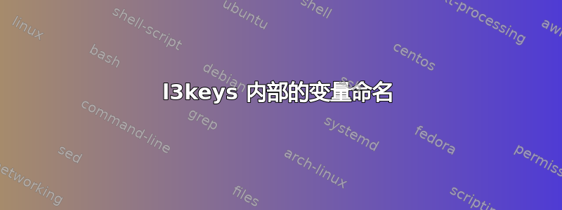 l3keys 内部的变量命名