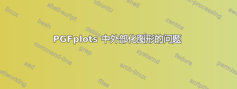 PGFplots 中外部化图形的问题