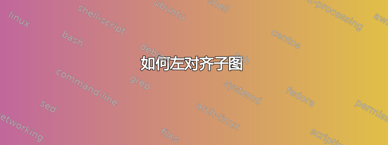 如何左对齐子图