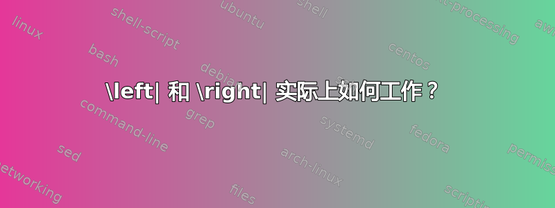 \left| 和 \right| 实际上如何工作？