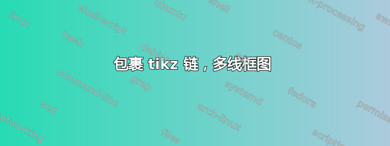 包裹 tikz 链，多线框图