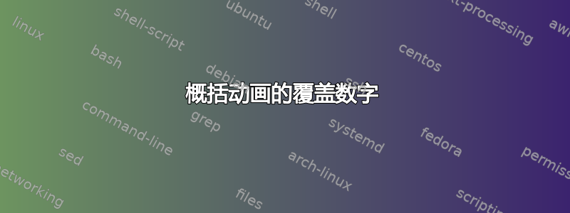 概括动画的覆盖数字