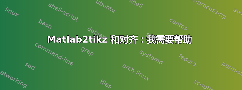 Matlab2tikz 和对齐：我需要帮助