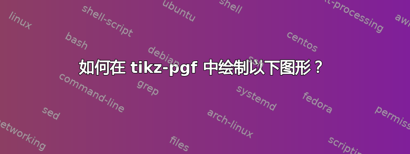 如何在 tikz-pgf 中绘制以下图形？